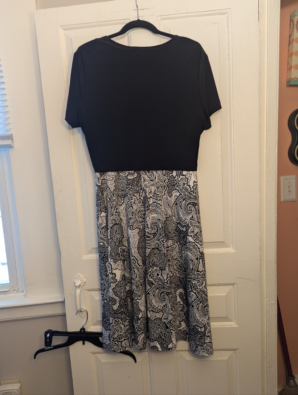 Perceptions Black and White Paisley Midi Dress with Bolero - Picture 4 of 4